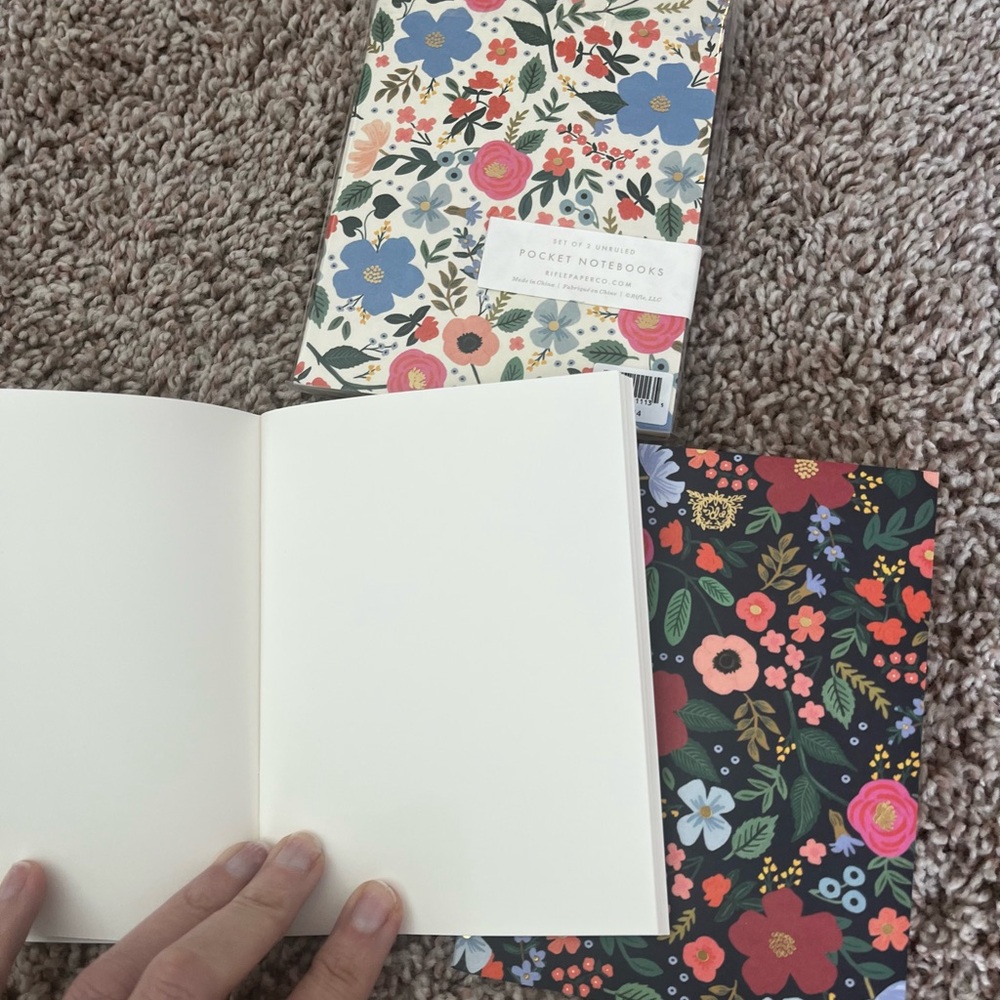 Rifle Paper Co. Floral Pocket Notebooks - Set of 2 - Picture 2 of 2